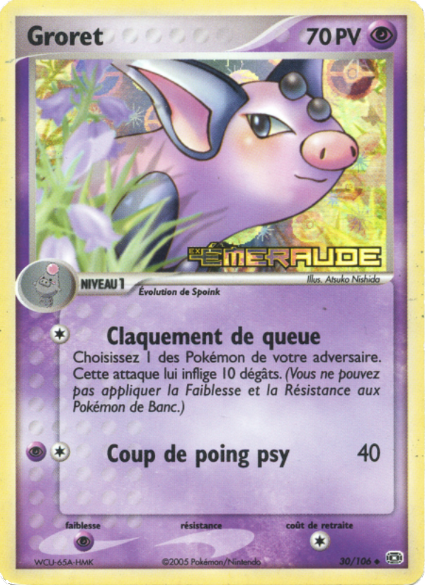 Groret 30 — EX Émeraude (French Pokémon TCG card)