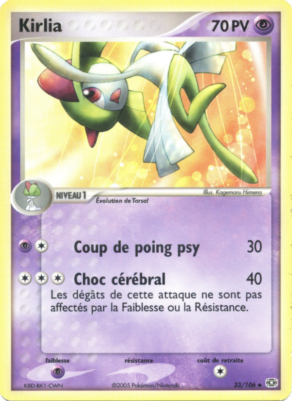Kirlia 33 — EX Émeraude (French Pokémon TCG card)