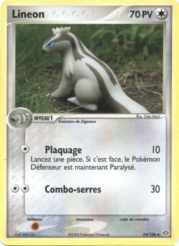 Lineon 34 — EX Émeraude (French Pokémon TCG card)