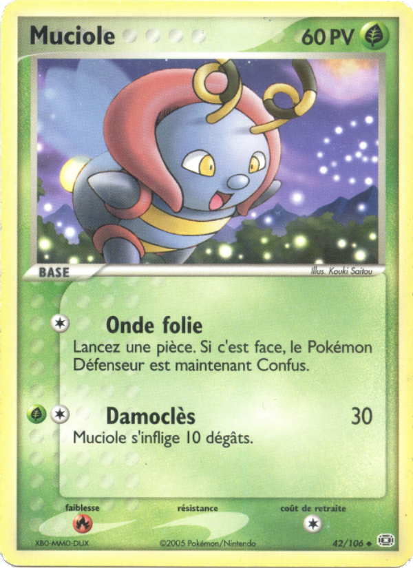 Muciole 42 — EX Émeraude (French Pokémon TCG card)
