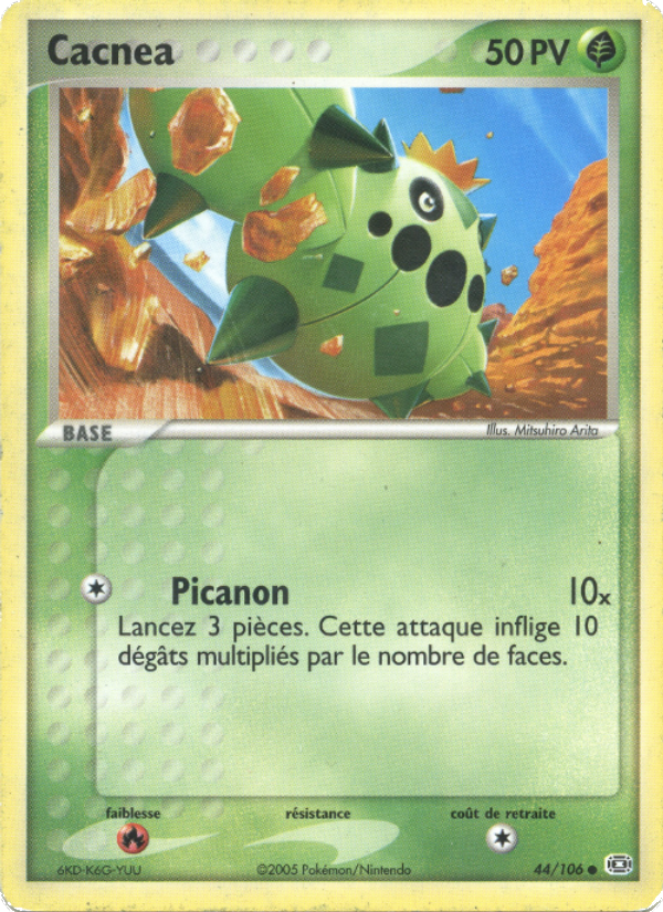 Cacnea 44 — EX Émeraude (French Pokémon TCG card)