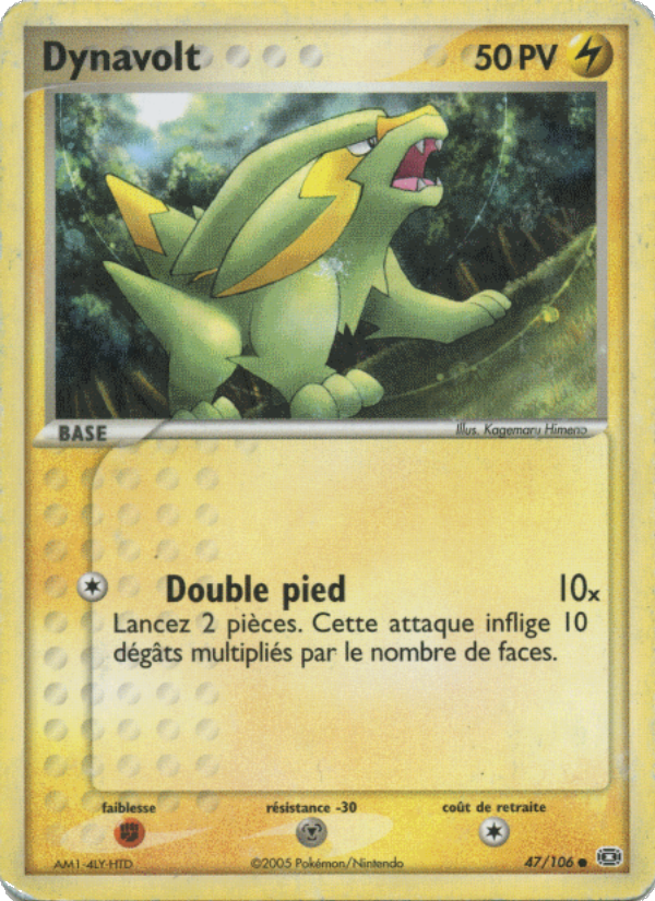 Dynavolt 47 — EX Émeraude (French Pokémon TCG card)