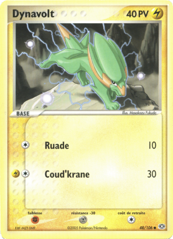Dynavolt 48 — EX Émeraude (French Pokémon TCG card)