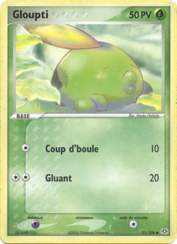 Gloupti 51 — EX Émeraude (French Pokémon TCG card)
