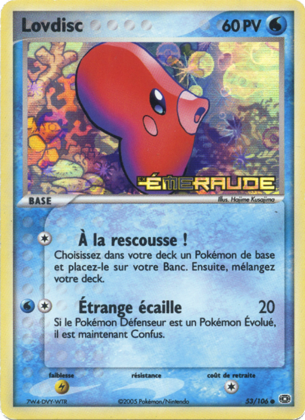 Lovdisc 53 — EX Émeraude (French Pokémon TCG card)