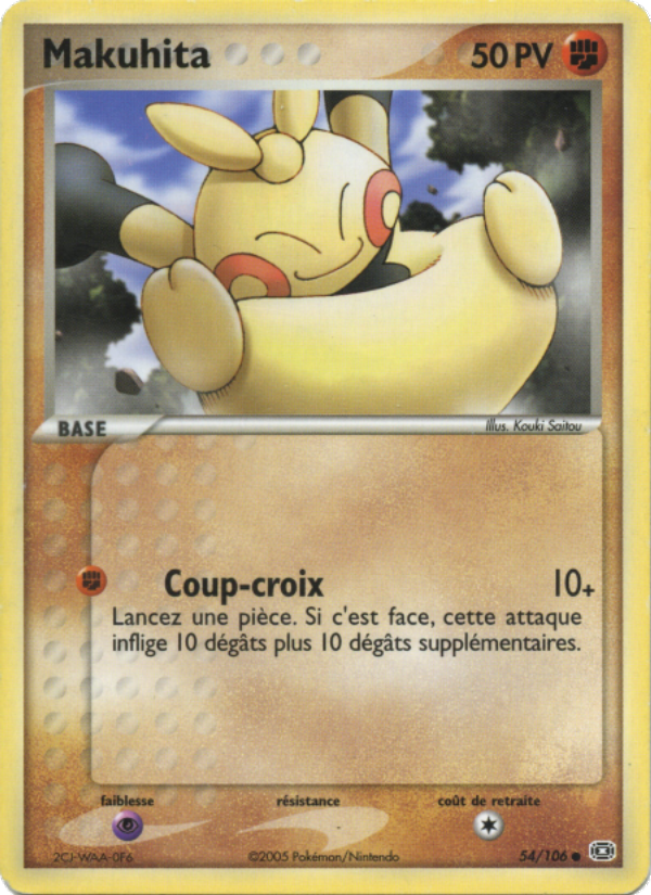Makuhita 54 — EX Émeraude (French Pokémon TCG card)