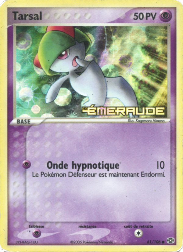 Tarsal 61 — EX Émeraude (French Pokémon TCG card)