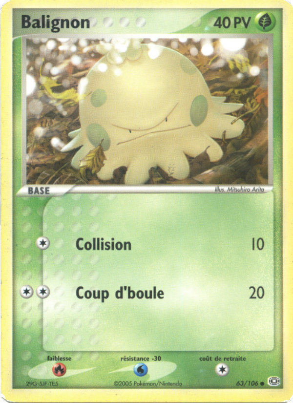 Balignon 63 — EX Émeraude (French Pokémon TCG card)