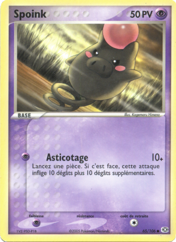 Spoink 65 — EX Émeraude (French Pokémon TCG card)