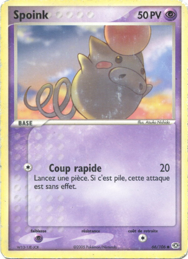 Spoink 66 — EX Émeraude (French Pokémon TCG card)