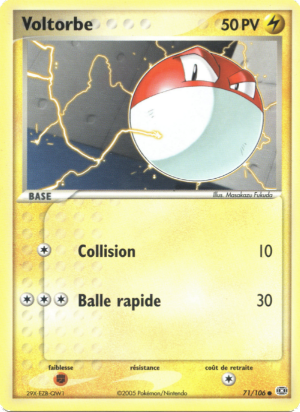 Voltorbe 71 — EX Émeraude (French Pokémon TCG card)