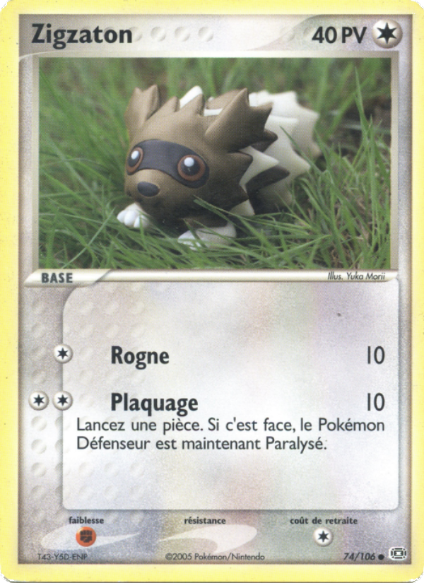 Zigzaton 74 — EX Émeraude (French Pokémon TCG card)
