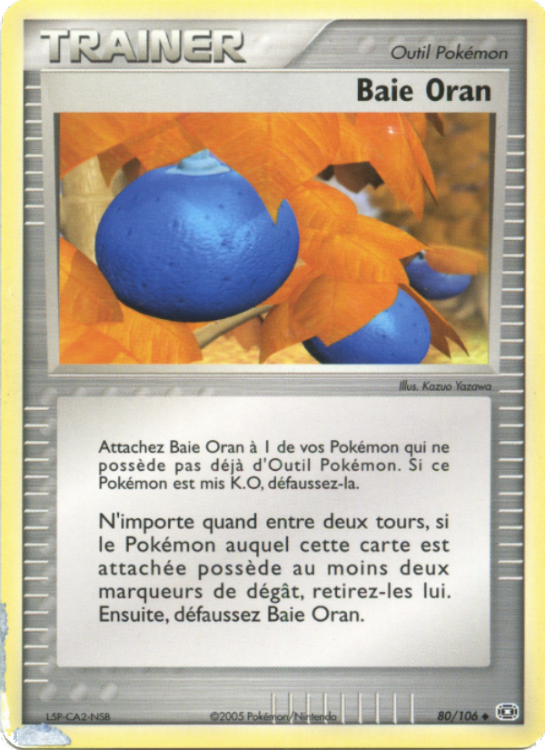 Baie Oran 80 — EX Émeraude (French Pokémon TCG card)
