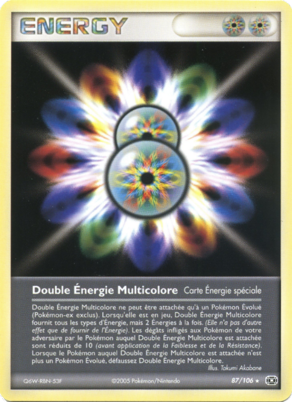 Double Énergie Multicolore 87 — EX Émeraude (French Pokémon TCG card)