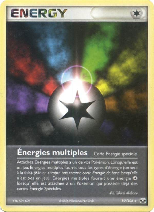 Énergies multiples 89 — EX Émeraude (French Pokémon TCG card)