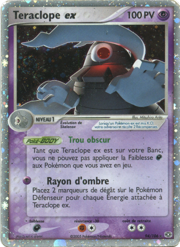 Teraclope ex 94 — EX Émeraude (French Pokémon TCG card)