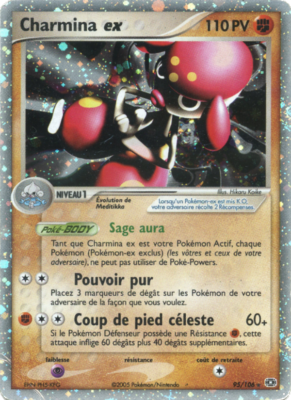 Charmina ex 95 — EX Émeraude (French Pokémon TCG card)