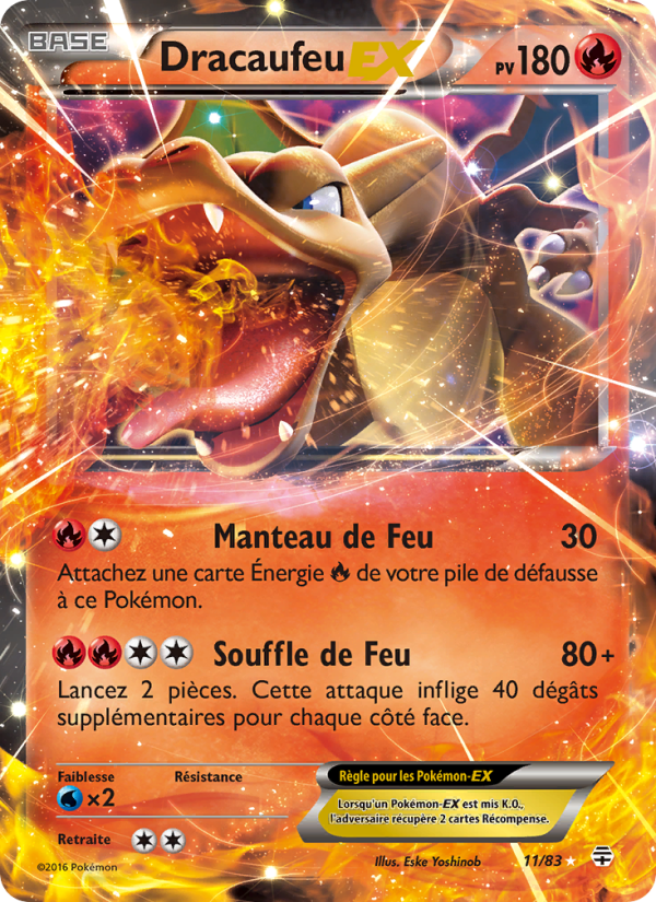 Dracaufeu-EX 11 — Générations (French Pokémon TCG card)