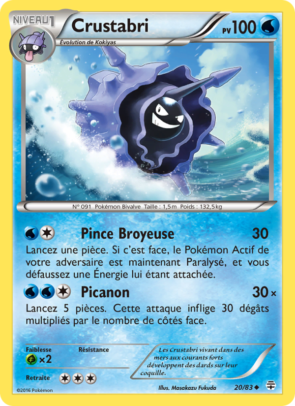 Crustabri 20 — Générations (French Pokémon TCG card)