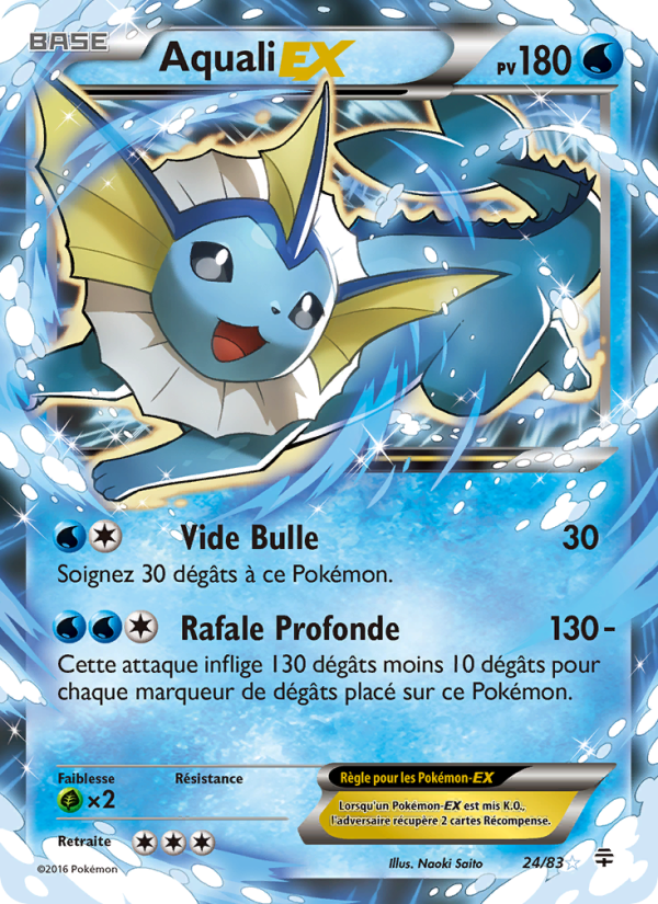 Aquali-EX 24 — Générations (French Pokémon TCG card)