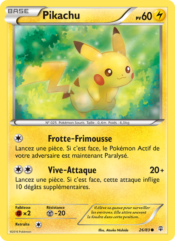 Pikachu 26 — Générations (French Pokémon TCG card)