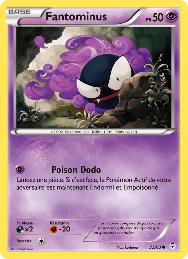 Fantominus 33 — Générations (French Pokémon TCG card)