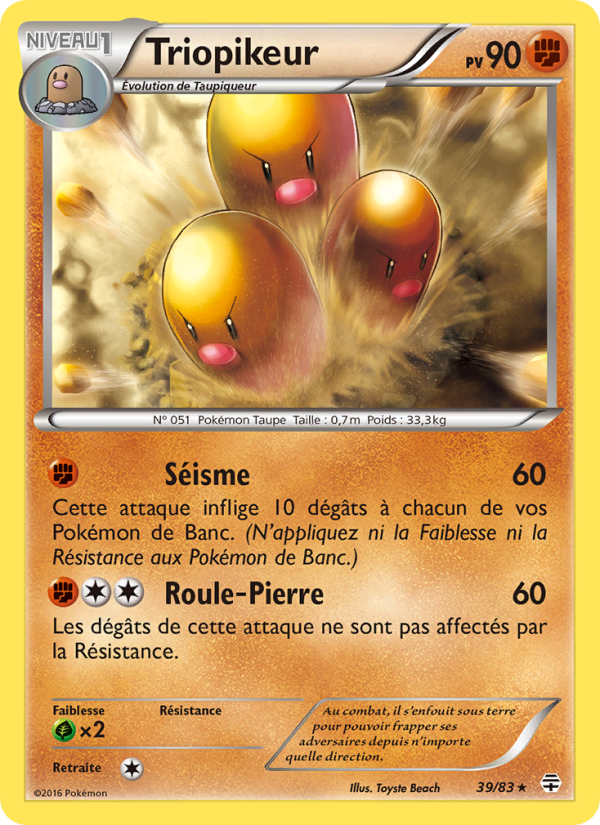 Triopikeur 39 — Générations (French Pokémon TCG card)