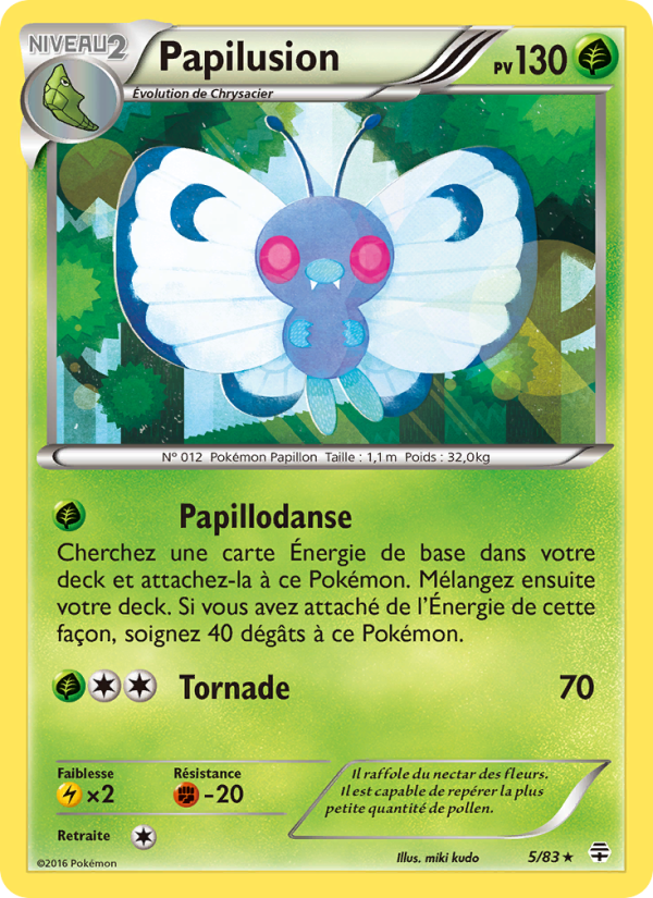 Papilusion 5 — Générations (French Pokémon TCG card)