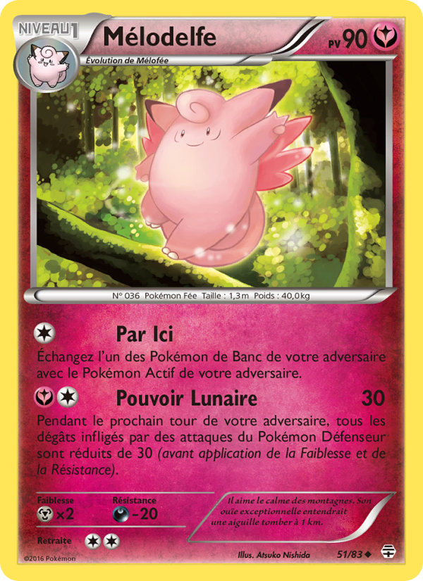 Mélodelfe 51 — Générations (French Pokémon TCG card)