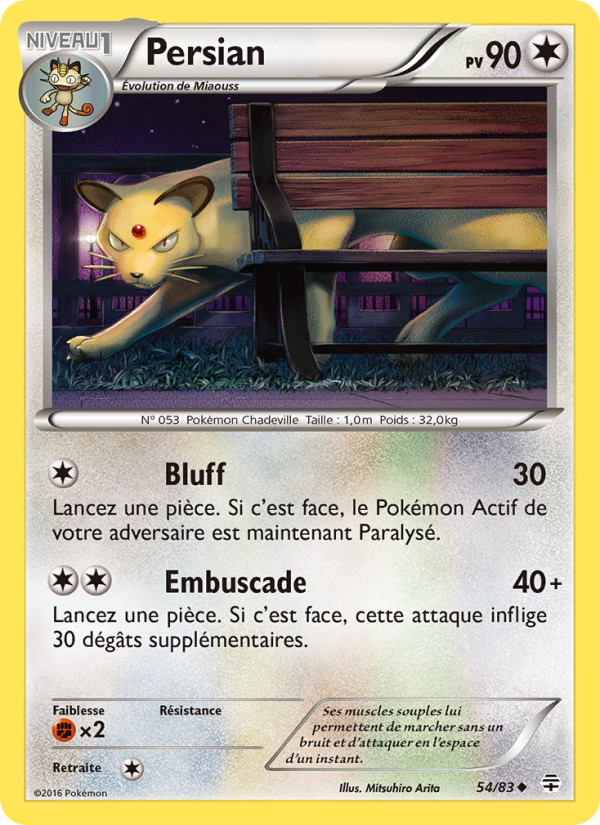 Persian 54 — Générations (French Pokémon TCG card)
