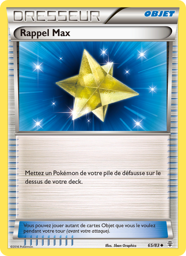 Rappel Max 65 — Générations (French Pokémon TCG card)