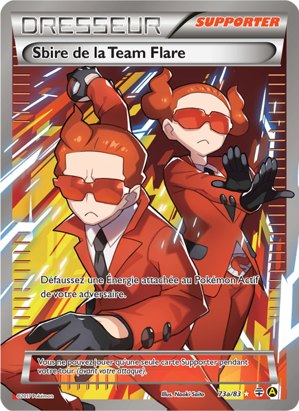 Sbire de la Team Flare 73a — Générations (French Pokémon TCG card)