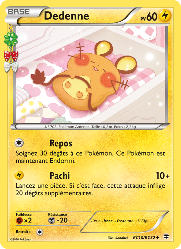Dedenne RC10 — Générations (French Pokémon TCG card)