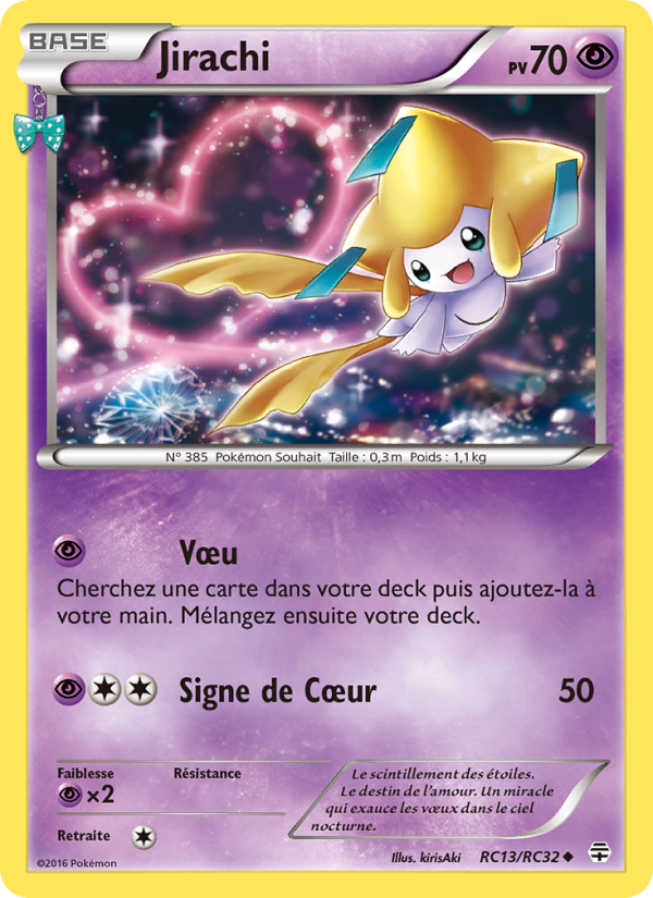 Jirachi RC13 — Générations (French Pokémon TCG card)