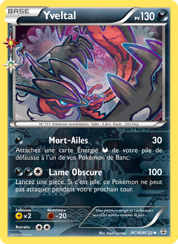 Yveltal RC16 — Générations (French Pokémon TCG card)