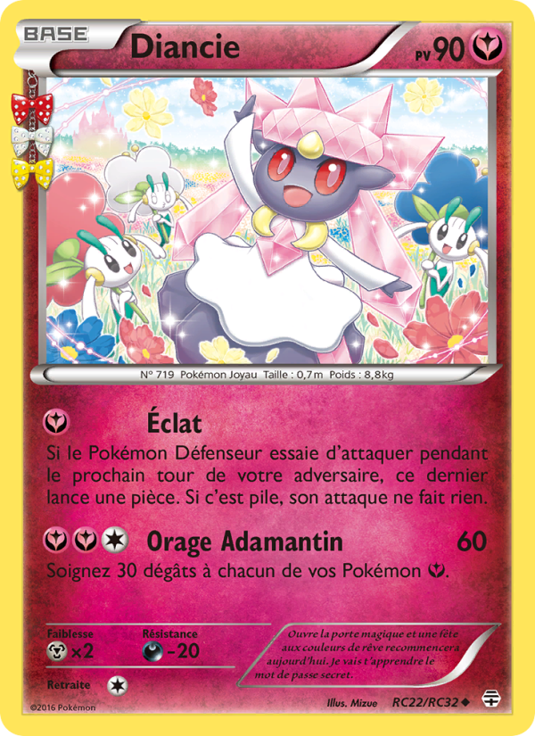Diancie RC22 — Générations (French Pokémon TCG card)