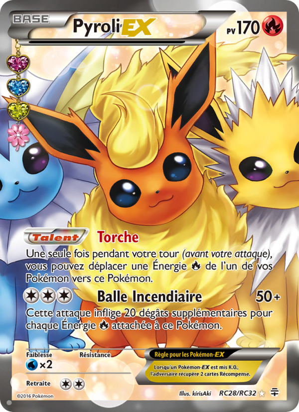 Pyroli-EX RC28 — Générations (French Pokémon TCG card)