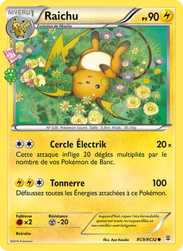 Raichu RC9 — Générations (French Pokémon TCG card)