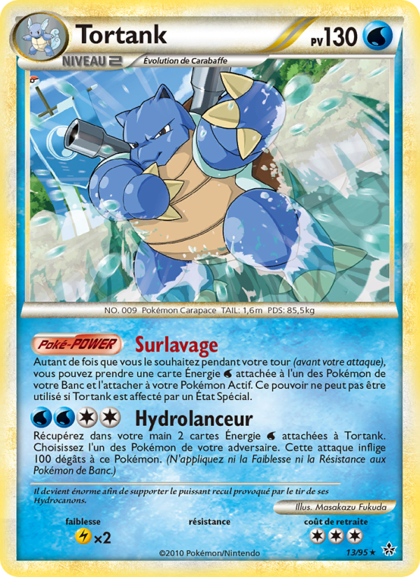 Tortank 13 — Déchaînement (French Pokémon TCG card)