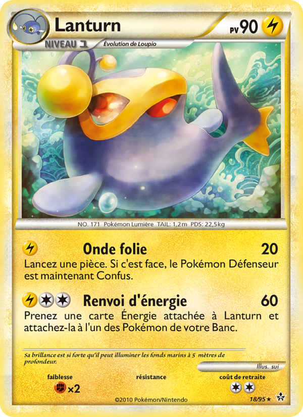Lanturn 18 — Déchaînement (French Pokémon TCG card)