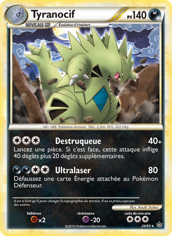 Tyranocif 26 — Déchaînement (French Pokémon TCG card)