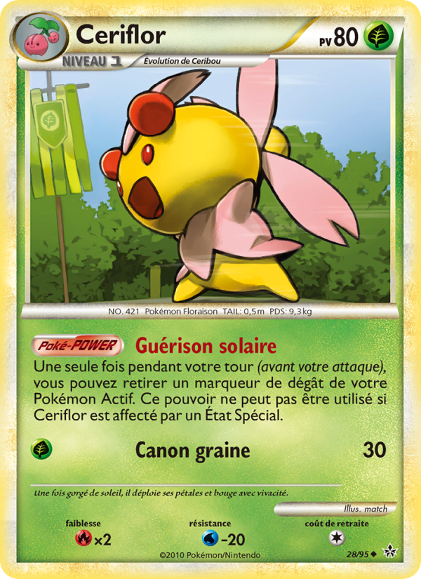 Ceriflor 28 — Déchaînement (French Pokémon TCG card)