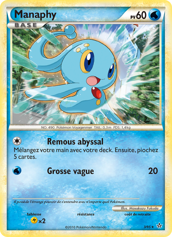 Manaphy 3 — Déchaînement (French Pokémon TCG card)