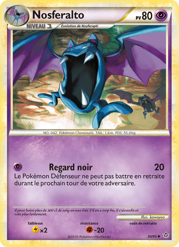 Nosferalto 30 — Déchaînement (French Pokémon TCG card)