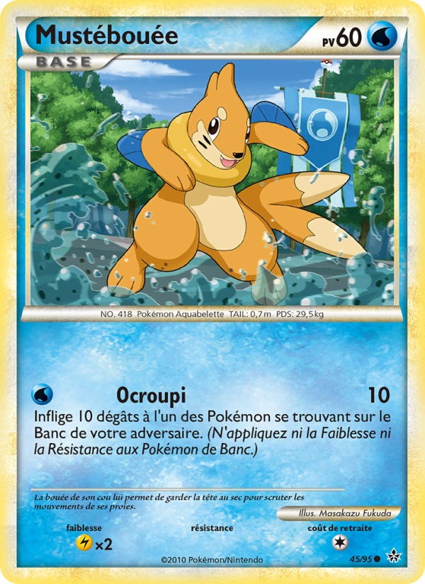Mustébouée 45 — Déchaînement (French Pokémon TCG card)