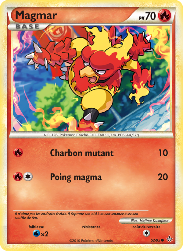 Magmar 52 — Déchaînement (French Pokémon TCG card)