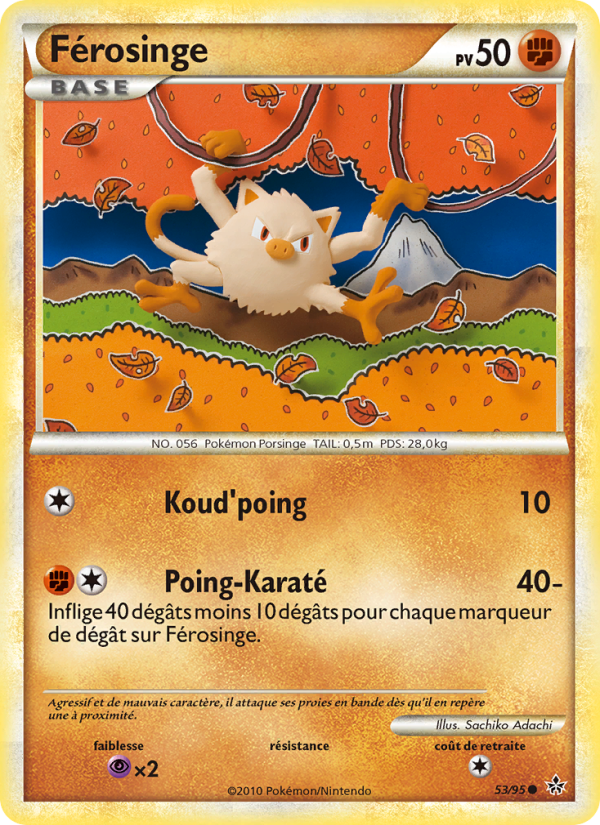 Férosinge 53 — Déchaînement (French Pokémon TCG card)