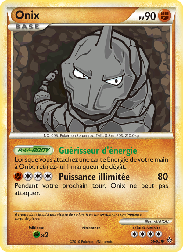 Onix 56 — Déchaînement (French Pokémon TCG card)