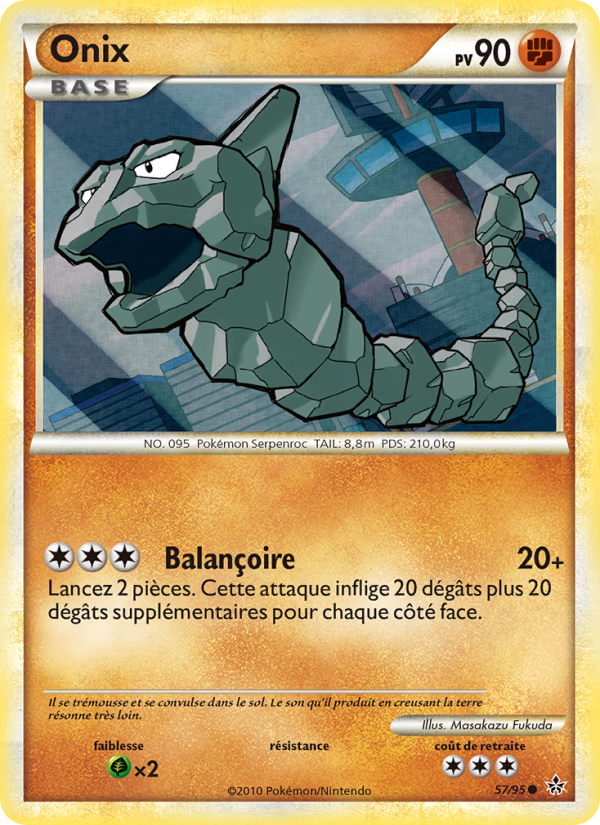 Onix 57 — Déchaînement (French Pokémon TCG card)