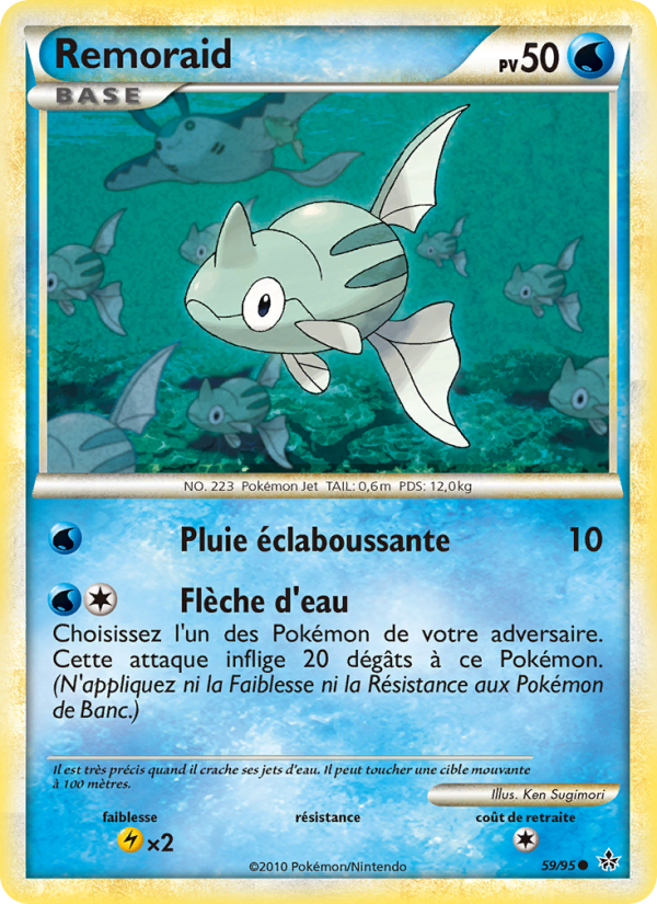 Remoraid 59 — Déchaînement (French Pokémon TCG card)